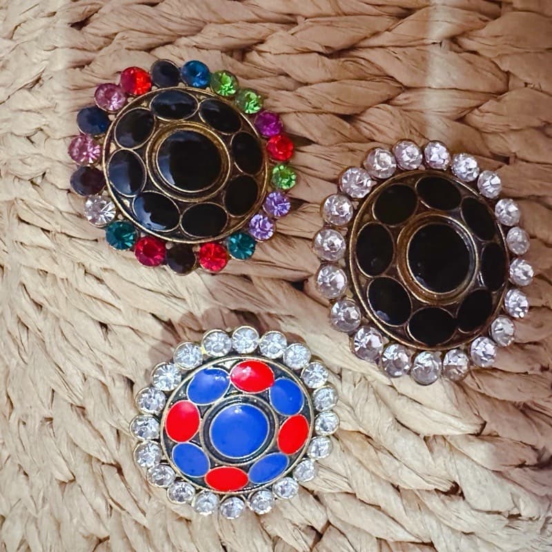 Rajistani style multi colour ring