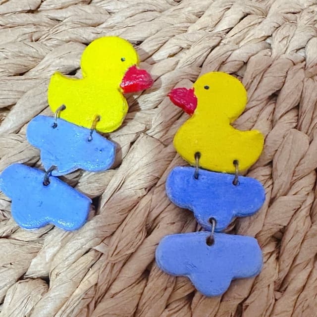 Duck Earrings